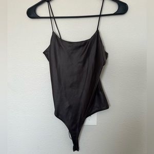 Faux Leather Bodysuit